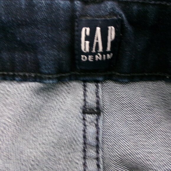 GAP Sailor Button High Rise Dark Wash True Skinny Jeans 6 28 Like New Ankle - Picture 7 of 10